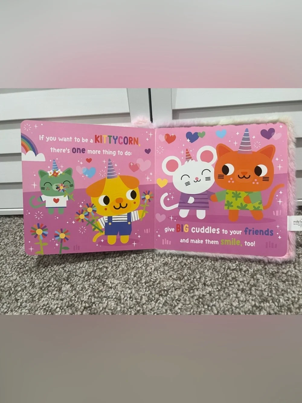 Kittycorn Plush Storybook Unicorn Cat Kids Book Soft Fuzzy Toy